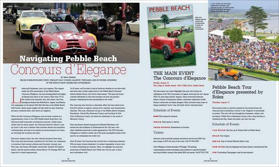 “Navigating The Pebble Beach Concours d’Elegance” in the New Issue of Haute Living San Francisco