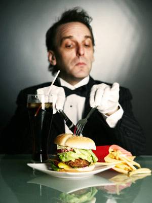Classing up the Basics: Expensive Burger, Beer, and Sundae