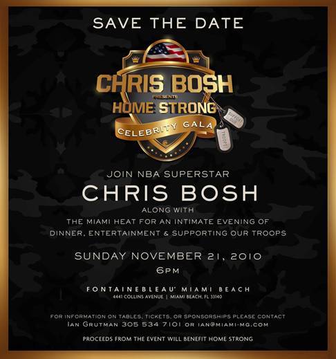 Chris Bosh Supports The Troops With Charity Gala