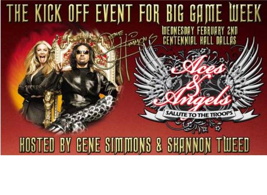 Party With Gene Simmons at the Aces & Angels Event in Fair Park