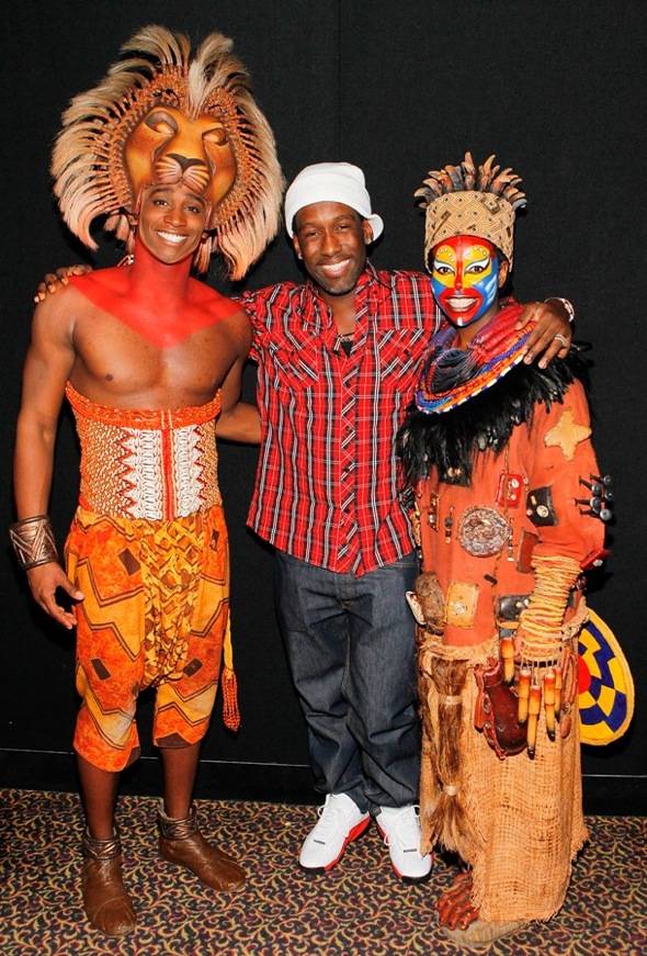 Haute Event: Shawn Stockman from Boyz II Men Visits “The Lion King”
