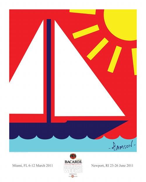 Bacardi Cup Chooses Celebrity Artist Stephen Gamson as Offical Artist for Poster