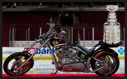 Gibsons Hosts 2010 Stanley Cup Champion Blackhawk Chopper Auction