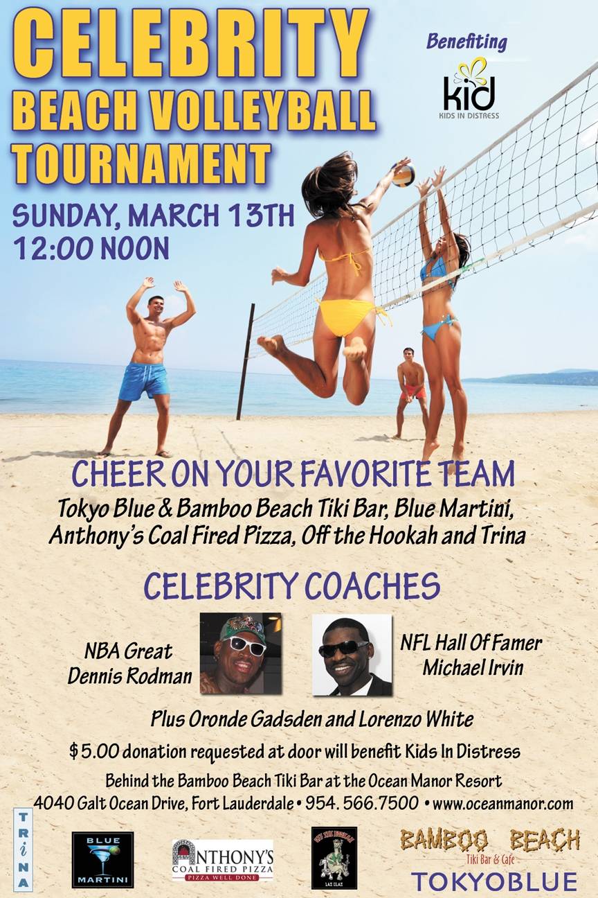 Save the Date: Sports All-Stars Come Together to Support Kids In Distress At This Year’s Celebrity Beach Volleyball Tournament