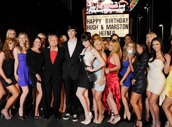 Haute Event: Hugh Hefner Celebrates His 85th Birthday at the Palms
