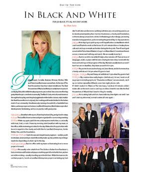 In Black And White For Lea Black, It’s All In a Day’s Work