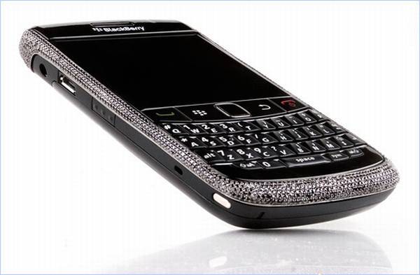 Haute Toys: New Amosu Blinged-Out Black Gold and Diamond Blackberry Curve
