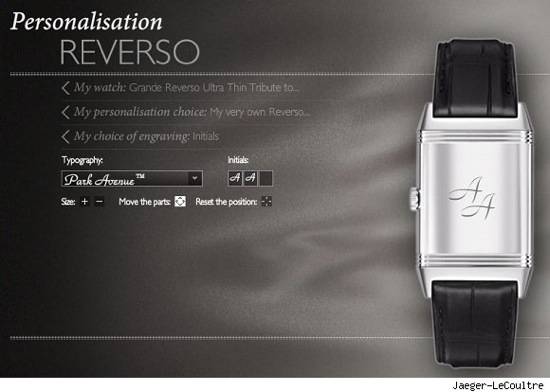 Jaeger-LeCoultre Now Offering Online Customization Services for their Iconic Reverso Watches