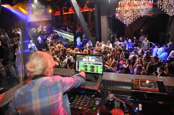 Haute Event: Samantha Ronson, Michael Bisping, Tiki Ghosn and Razor Rob McCullough at Chateau Nightclub