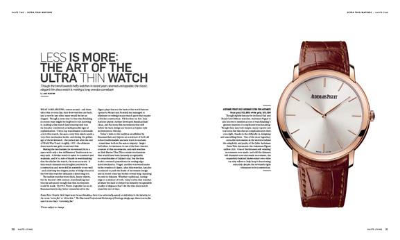 Ultra Thin Watches Prove Less is More