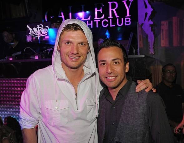 Haute Event: Nick Carter and Howie Dorough of the Backstreet Boys Perform at Gallery Nightclub