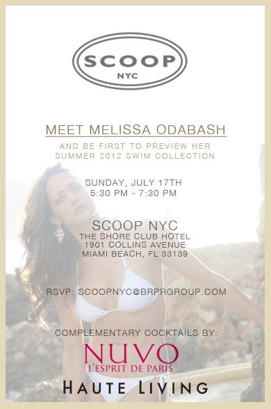 Haute Living Invites You to Meet Designer Melissa Odabash at Scoop NYC at The Shore Club Hotel