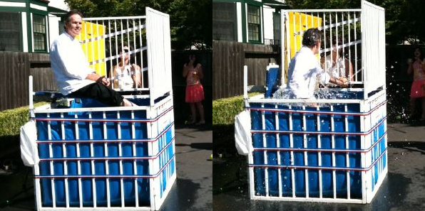 Chef Thomas Keller Gets Dunked