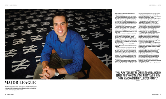 Mark Teixeira Talks to Haute Living New York About Living His Childhood Dream of Being a Yankee