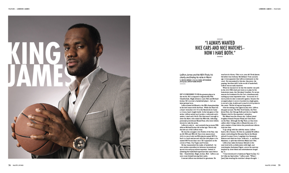 LeBron James Talks Priorities in this Issue of Haute Living Miami