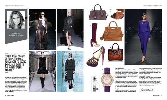 Loren Ridinger – Fall fashion: a runway review