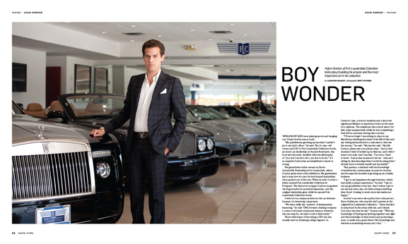 Haute Living Miami Talks to Fort Lauderdale Collection South’s Adam Gordon About College, Cars and his Collection
