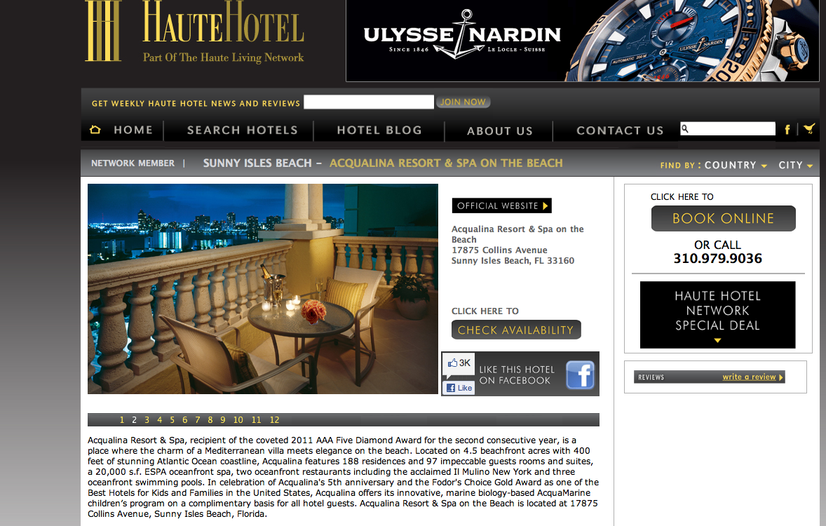 Haute Hotel: The Acqualina Resort & Spa