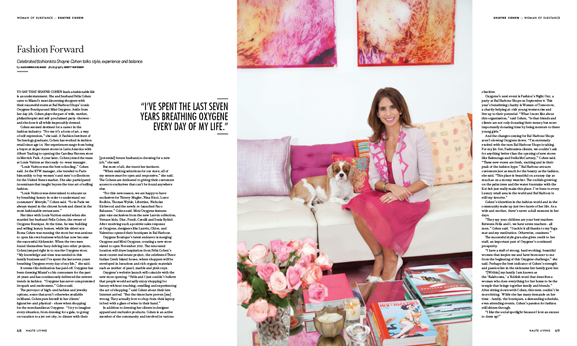 Oxygene Boutique’s Shayne Cohen talks fashion, family and philanthropy in this issue of Haute Living Miami