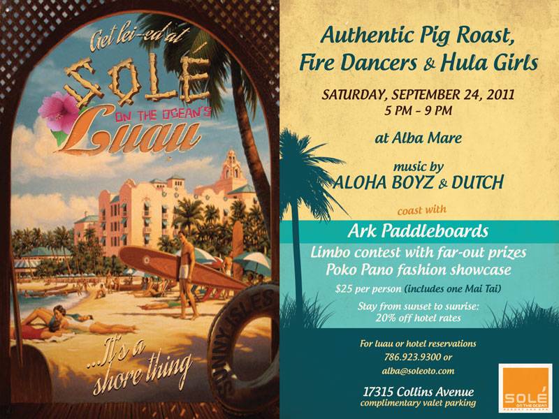 Solé on the Ocean says aloha to summer Hawaiian-style with live music, a pig roast and an exclusive fashion presentation
