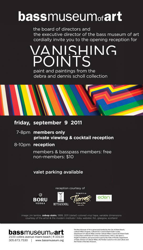 Bass Museum of Art to Host Opening Reception for New Exhibition September 9