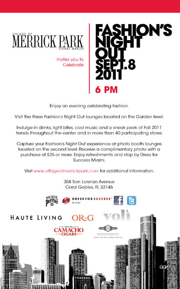 Tonight: Celebrate Fashion’s Night Out with Haute Living at Merrick Park