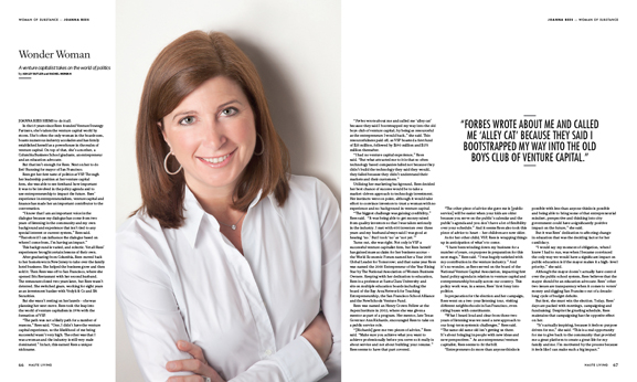 In this issue of Haute Living San Francisco: meet modern day Wonder Woman Joanna Rees