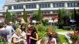 Brunching out at Kensington Roof Gardens