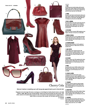 Fall’s Haute Hue is the Cherry on Top of this Issue of Haute Living New York