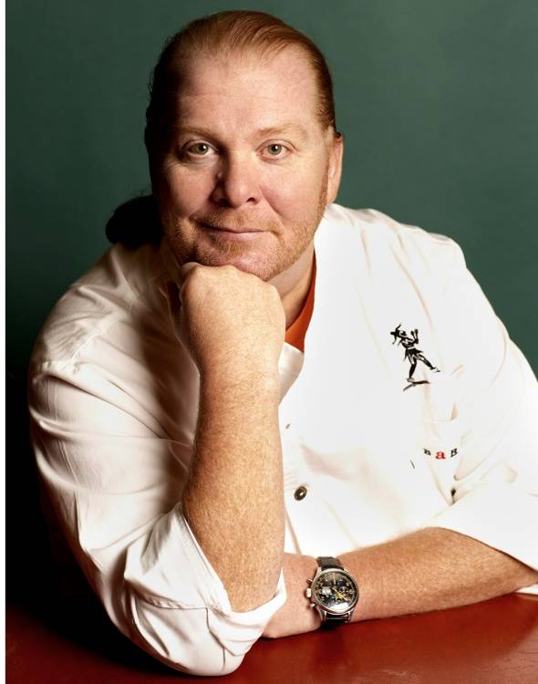 The Orange Crocs Come to Vegas When Mario Batali Puts on a Live Cooking Demonstration at the Venetian