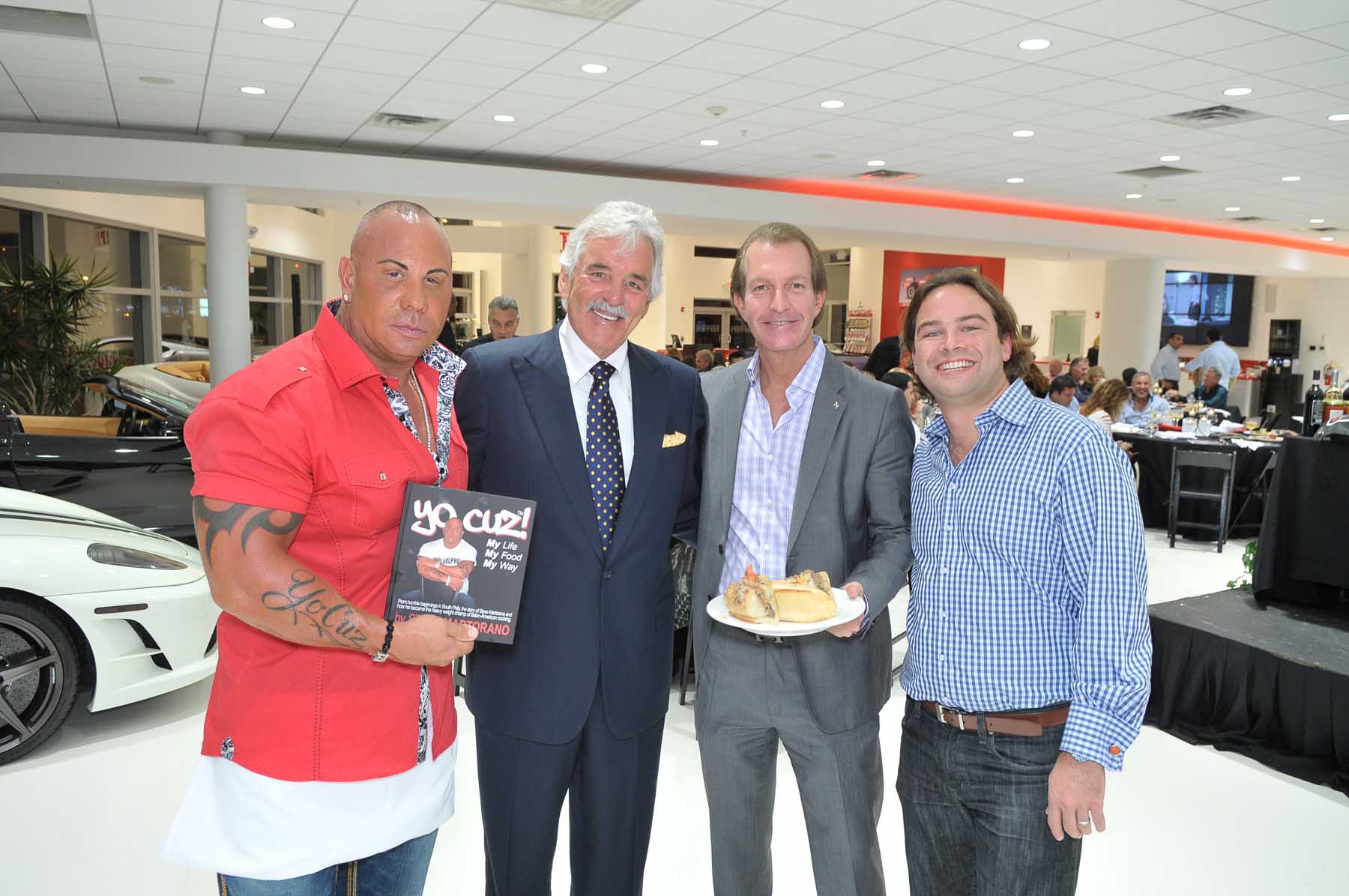 FERRARI-MASERATI OF FORT LAUDERDALE HOSTED AN EXCLUSIVE DINNER PARTY WITH ACTOR DENNIS FARINA AND CELEBRITY COOK STEVE MARTORANO