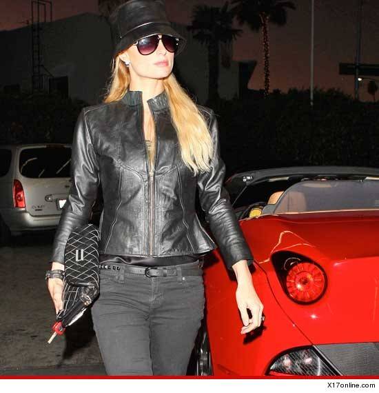 Paris Hilton Buy new 2012 California Spyder Ferrari on Black Friday