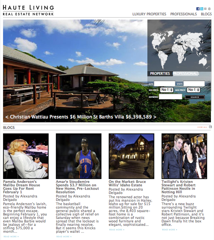 Find Your Way Home with the Haute Living Real Estate Network