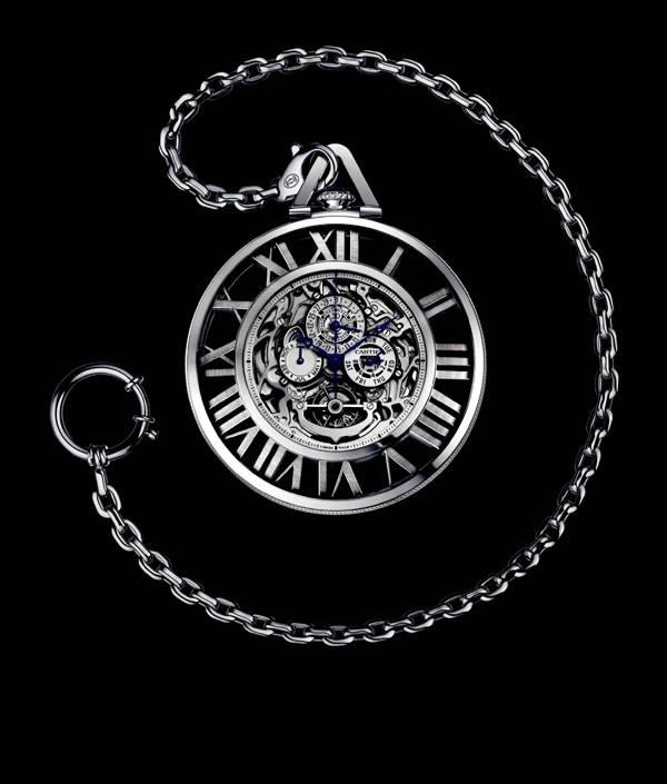Haute Time :: Cartier Grand Complication Skeleton Pocket Watch