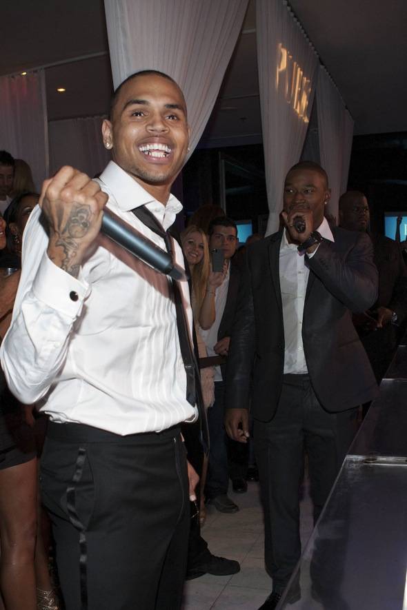 Haute Event: Chris Brown Sings in the New Year at Pure Nightclub