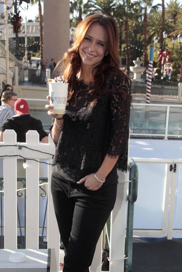Haute Event: Jennifer Love Hewitt Visits Winter in Venice at the Venetian