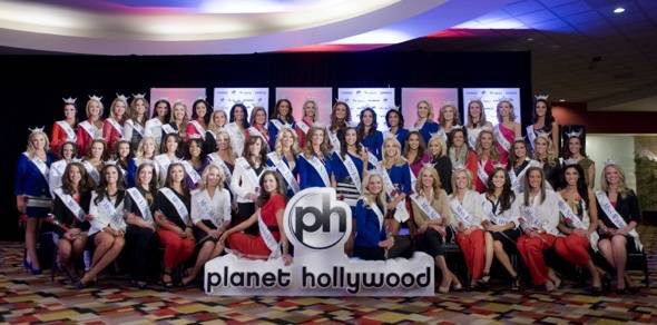 Haute Event: The 2012 Miss America Contestants Arrive in Las Vegas