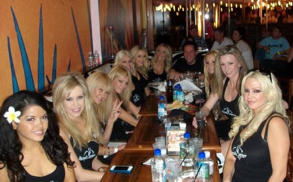 Haute Event: Aimee Teegarden Watches the Super Bowl at Cabo Wabo Cantina