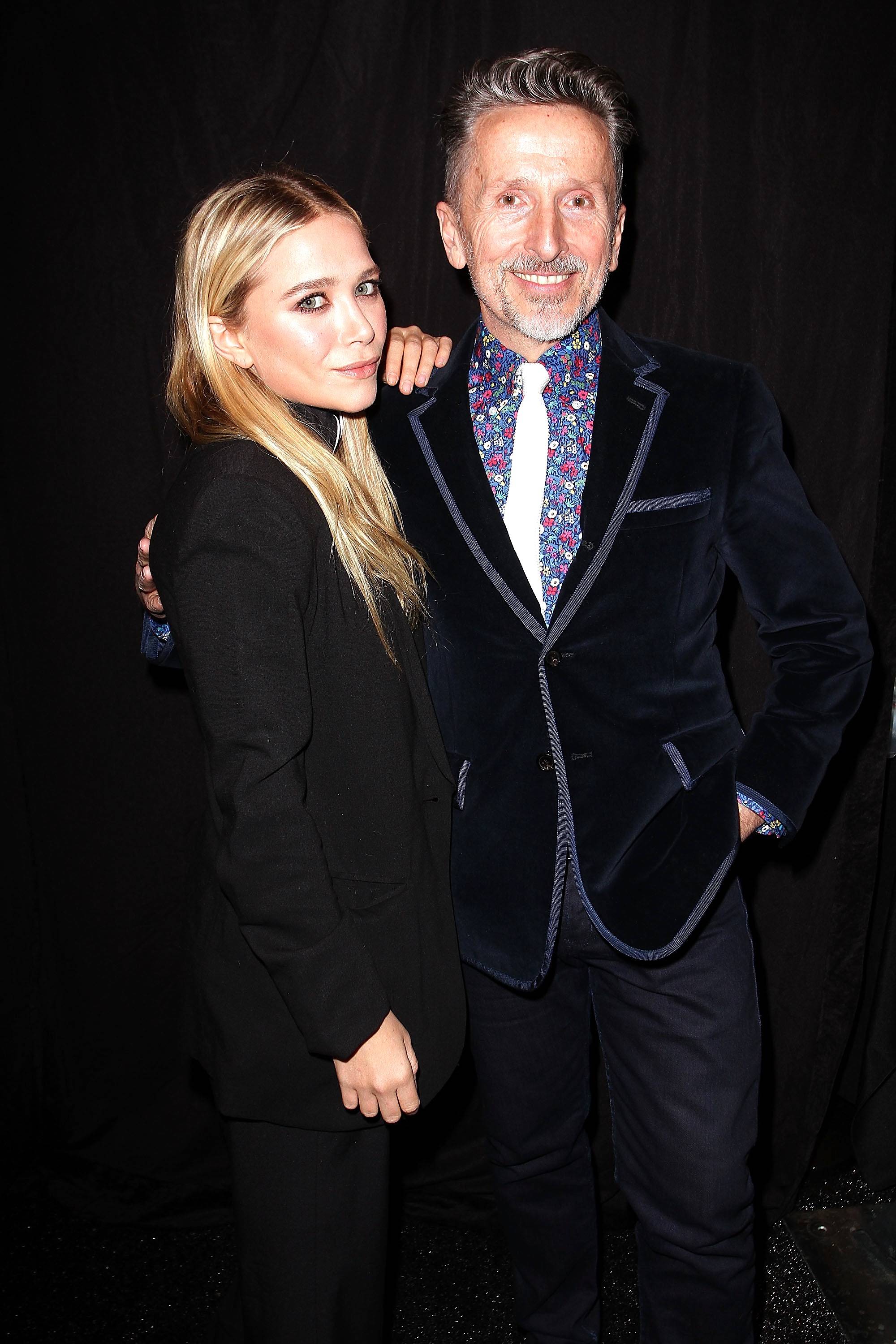 Mary-Kate Olsen & Simon Doonan Backstage at the Diet Pepsi Style Studio Fashion Show 2.9.12