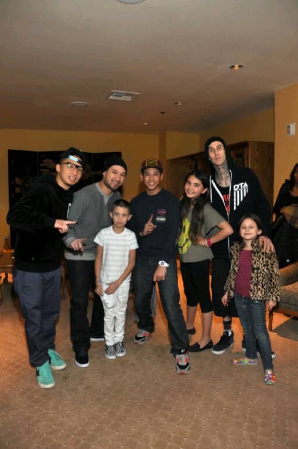 Haute Event: Blink-182’s Travis Barker Checks Out Jabbawockeez
