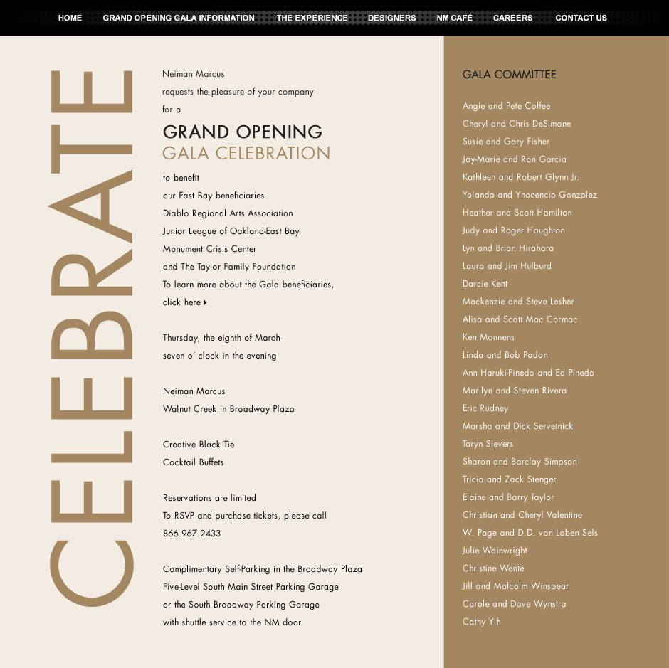 Haute Event – Neiman Marcus Walnut Creek’s Opening Gala March 8th
