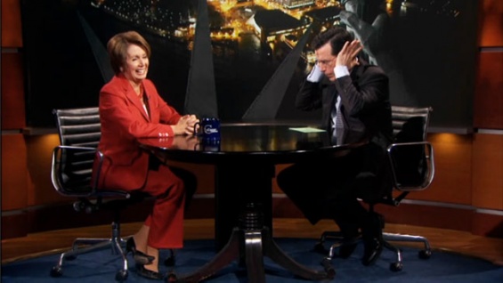Haute 100 San Francisco Update: Nancy Pelosi Agrees to deal with Stephen Colbert