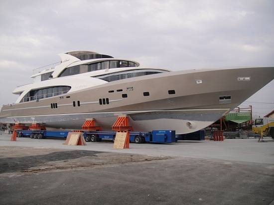 Superyacht La Pellegrina Ready To Be Launched And Delivered To Owner