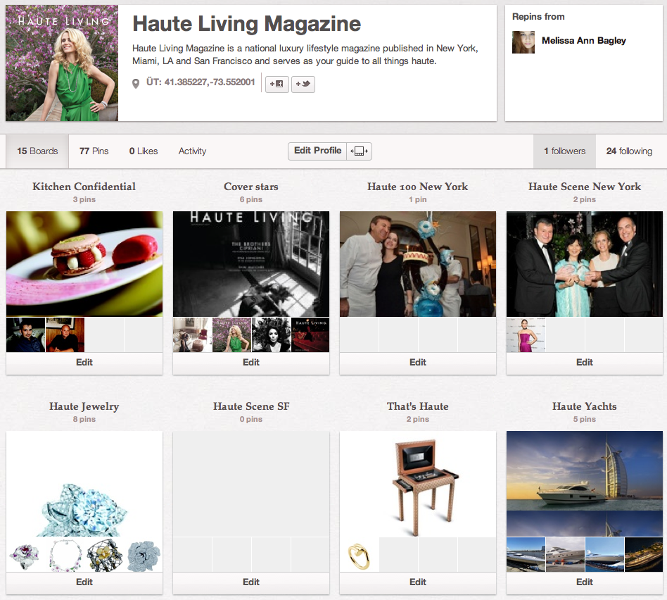 FOLLOW HAUTE LIVING ON PINTEREST!