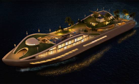 Nomadic Island Concept Megayacht To Be Shown At Sustainable Luxury Fair In Paris March 29