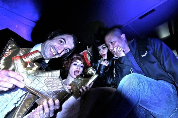 Haute Event: The Gazillionaire and the Cast of ‘Absinthe’ Donate Bar Vendome to First Friday