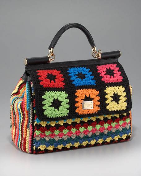 Haute Couture: Crocheted Rendition of Dolce & Gabbana Miss Sicily Handbag
