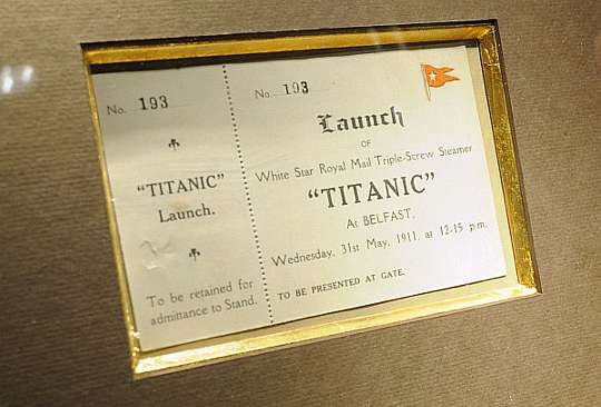 Original Titanic Launch Ticket Could Sell for up to $70,000 at Auction
