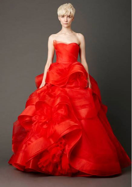 Vera Wang Brings Red Bridal Collection To LA