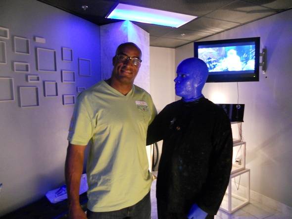 Haute Event: Andre Carter Checks Out the Blue Man Group